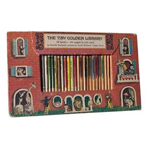 Vintage Tiny Golden Library 24 Book Set Childrens Stories Garth Williams Illust